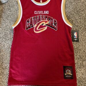 NWT SMALL NBA Cleveland Cavaliers Red Gold Jersey BASKETBALL SMALL